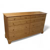10 drawer cherry dresser with mitered base