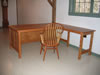 Desk with front & 1 end panel and return