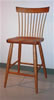 spindleback stool - cherry with ash spindles
