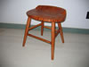 curly maple with amber finish 18" high tractor seat stool